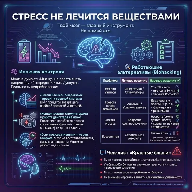 Обложка: Стресс не лечится веществами
